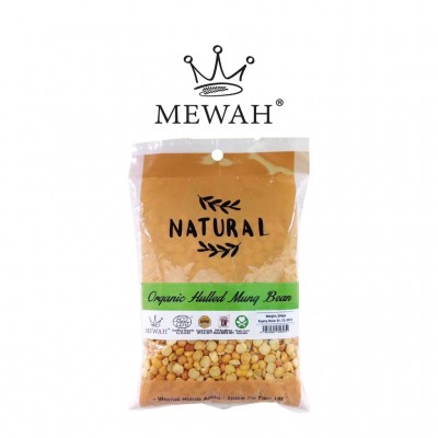 Mewah Organic Hulled Mung Bean 350g (Mewah Kacang Dal Organik 350g)