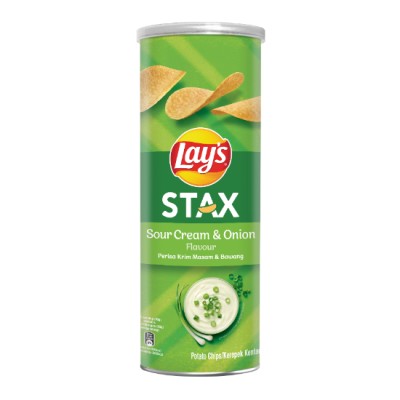 LAY'S MY STAX SOUR CREAM & ONION 105G x 24