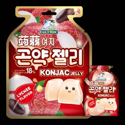 DOLPHIN (KONJAC) JELLY  20GM (15s) LYCHEE x 24