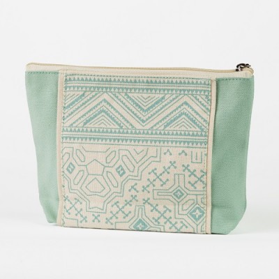 # CB 04 - TOSSA Cotton cosmetic bag - light blue (100 gm. Per Unit)