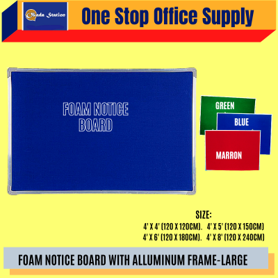 COLOUR FOAM NOTICE BOARD - BLUE COLOUR ( 4' x 8' ) LARGE SIZE