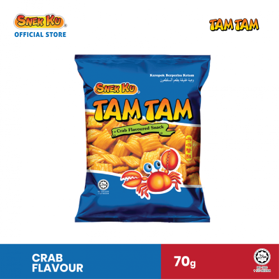 SNEK KU TAM TAM CRAB FLAVOURED SNACK 10 x 70g