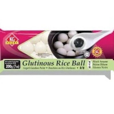 GLUTINOUS RICE BALL BLACK - SESAME 200GM (NORMAL PACK)