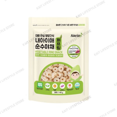 NAEIAE KOREA Organic Vegetable Ring Snack (8months+) 40g - Sweet Potato