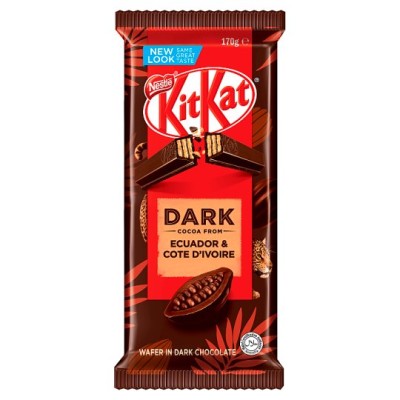 KIT KAT DARK BLOCK 170G  (72 PER CARTON)