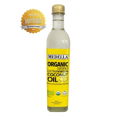 MEDELLA ORGANIC EXTRA VIRGIN COCONUT OIL (500ml)