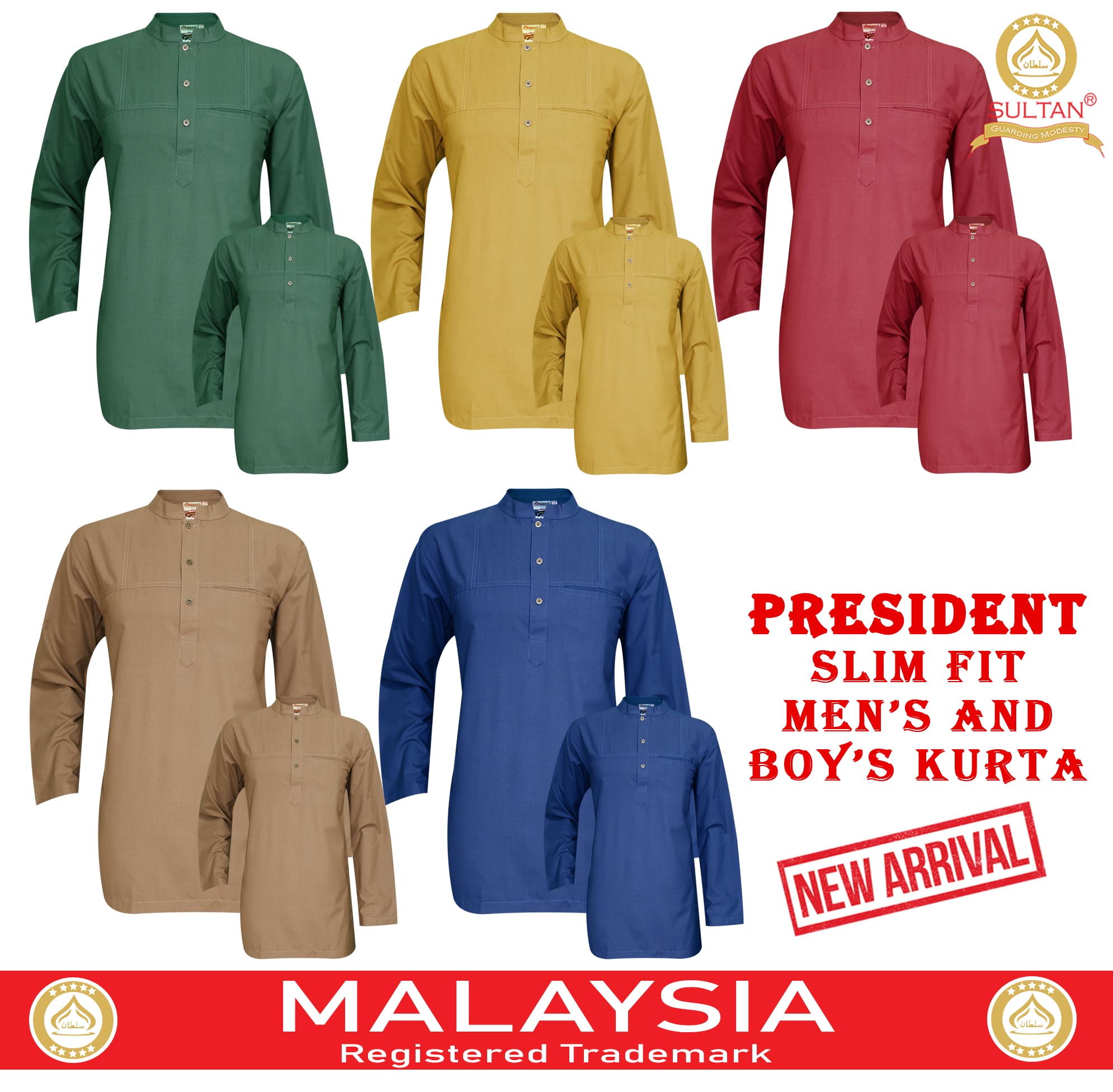 SULTAN KURTA - PRESIDENT- MEN'S