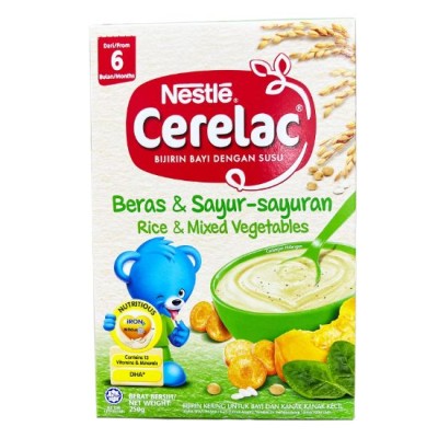 Nestle Cerelac Rice & Mixed Vegetables 250g