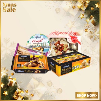 [MyEmart CHRISMAST GIFT] Danish Cookies Gift   Bellco begium Cookies   Almond Melting Cookies   Raisin Cookies   Delight Cookies   Set3