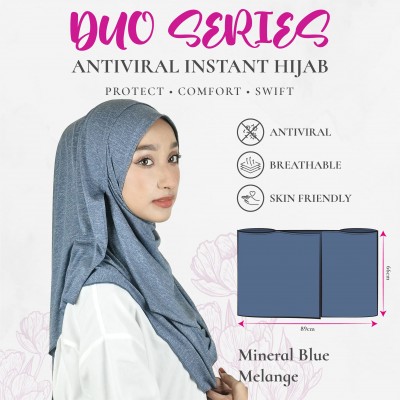 Duo Series Antiviral Instant Hijab - One Size