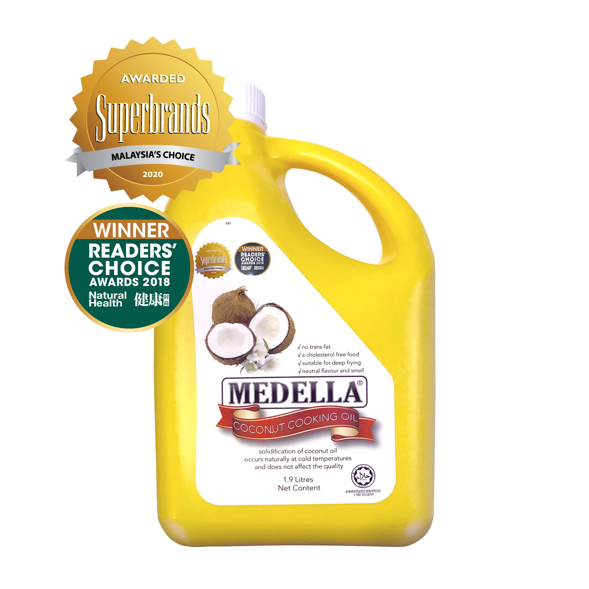 MEDELLA COCONUT COOKING OIL (1.9L)