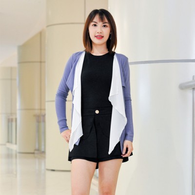 MTM Ladies Cardigan Jacket (88-9091)-Blue(L)