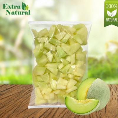 [Extra Natural] Frozen Honeydew Chunk (Milk Colour) 1kg (10 units per carton)