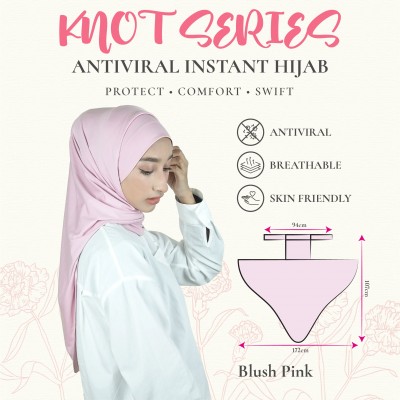 Knot Series Antiviral Instant Hijab - One Size