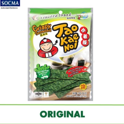 TAO KAE NOI CRISPY SEAWEED ORIGINAL 8x6x32.5g (48 Units Per Carton)