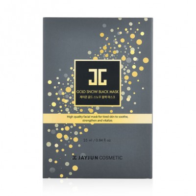 Gold Snow Black Mask((10 SHEETS ONLY)) (300 Units Per Carton)