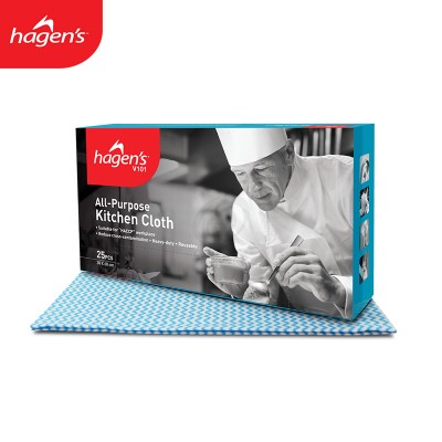 Hagen's V101 All-Purpose Kitchen Cloth (Blue) (ctn x 10 boxes x 25pcs)