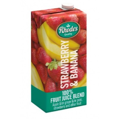 Rhodes Strawberry & Banana 1L x 12