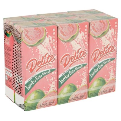 Delite Jambu Batu Merah 6x250ml Less Sweet