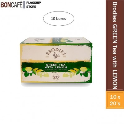 Brodies Green Tea with Lemon 10boxes (20sachets each)