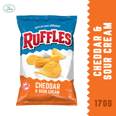 RUFFLES CHEDDAR & SOUR CREAM 170G x 15