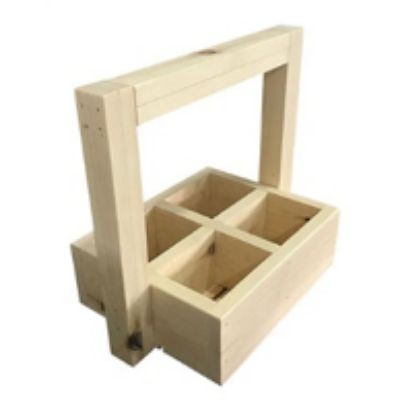 Wooden Bottle Holder[H349mm*L389mm*W252mm] (2kg Per Unit) (32 Units PerCarton) (32 Units Per Carton)