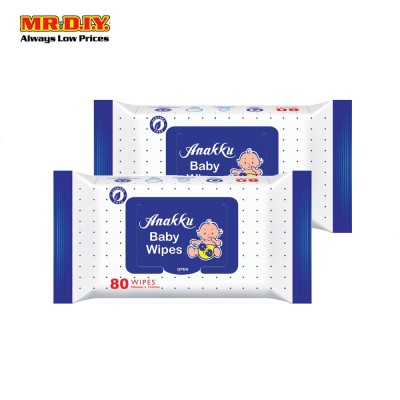 ANAKKU Baby Wipes Wet Tissue (2pcs x 80's)