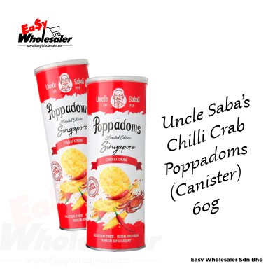 POPPADOMS - CHILLI CRAB 60G