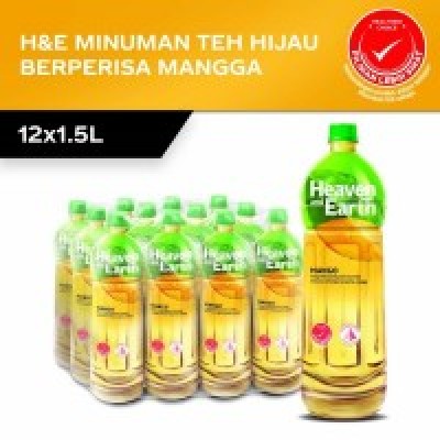 Heaven & Earth Mango Green Tea PET 1.5l x 12