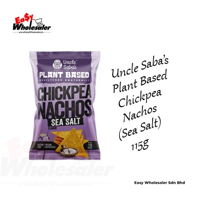 PLANT BASED CHCIKPEA NACHOS SEA SALT 115G