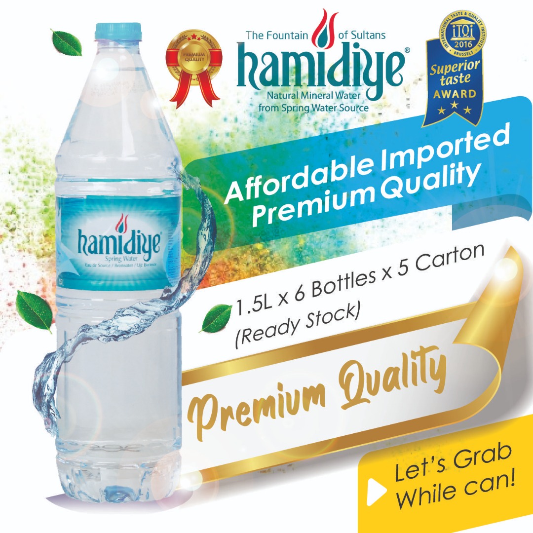 Hamidiye Spring Water [1.5L x 6 Bottle x 5 Carton]