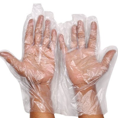 Plastic Gloves HDPE Disposable (Universal Size) - 100 pcs per packet