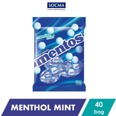 MENTOS POUCH BAG MENTHOL MINT - 40 x 36s [1 carton]