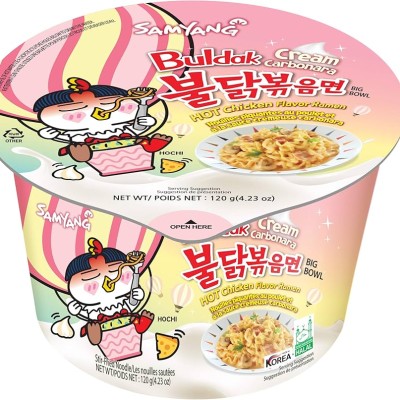 Samyang Hot Chicken Ramen Bowl (Cream Carbonara) 105g x 16