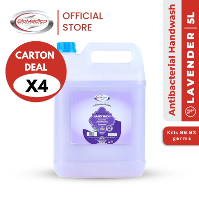 [Carton 4x5L] Biomedico Antibacterial Hand Wash -Lavender