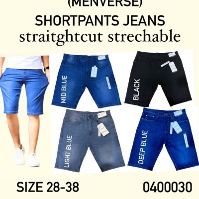 Wholesale Jeans -ShortPants Straight Cut Stretchable 0400030