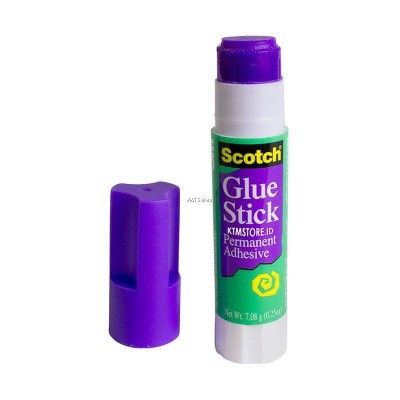 3M SCOTCH PERMANENT ADHESIVE GLUE STICK - PURPLE & WHITE (4 X 8G)