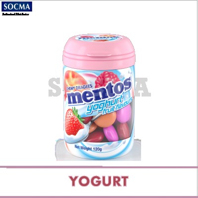 MENTOS BOTTLE YOGURT 8X6X120G (48 Units Per Carton)