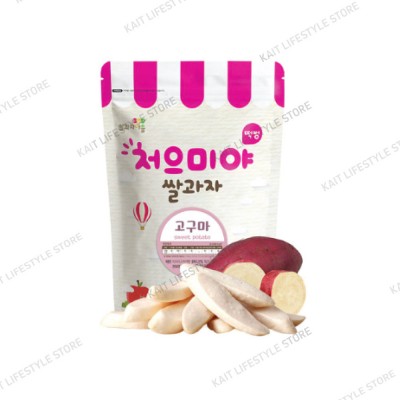 SSALGWAJA Organic Puffed Rice Snack (40g) [6 Months] - Sweet Potato