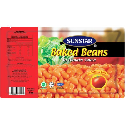 Sunstar Baked Bean 1kg per pkt [KLANG VALLEY ONLY]