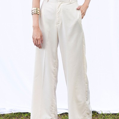 Kendall Jenner Trousers  White Size L