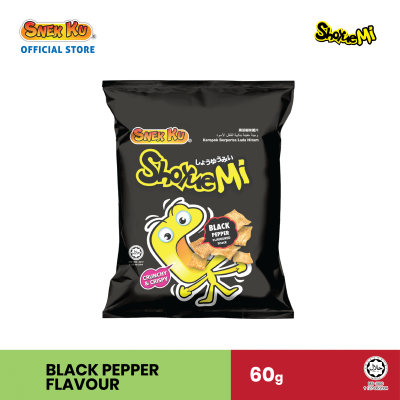 SNEK KU SHOYUE MI BLACK PEPPER FLAVOURED SNACK 60g