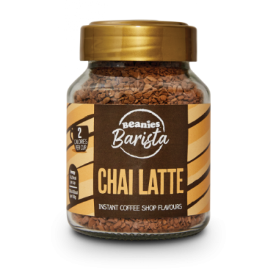 Beanies Flavour Coffee - Barista Range - Chai Latte Instant Coffee - 50g x 6 Bottles