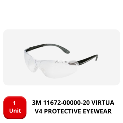 3M 11672-00000-20 VIRTUE V4 PROTECTIVE EYEWEAR