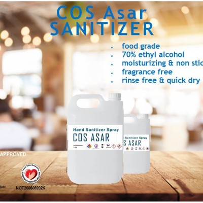 COS ASAR Liquid Hand Sanitizer 800 mL with pump