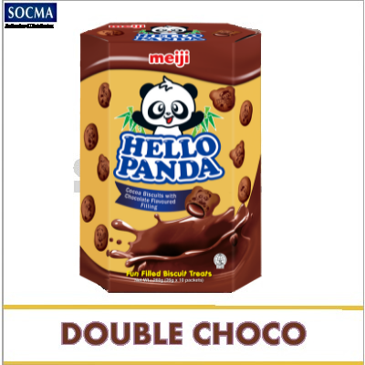 MEIJI HELLO PANDA DOUBLE CHOCOLATE 8X260G (8 Units Per Carton)