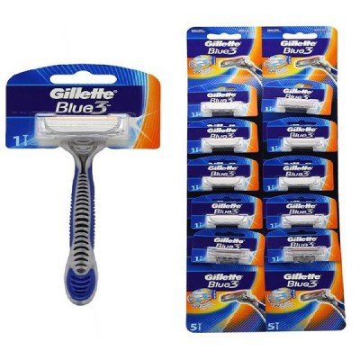 GILLETTE BLUE 3 X 10'S (CARD) 12 X 10'S