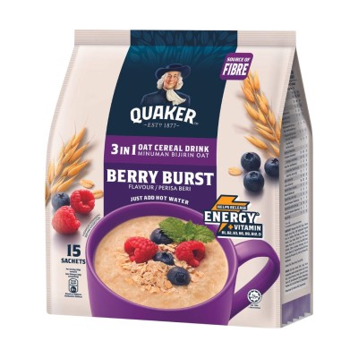 QUAKER 3 IN 1 BERRY BURST 15'S x 12