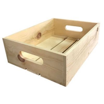 Small Wooden Basket [H105mm*L330mm*W255mm] (1kg Per Unit) (90 Units PerCarton) (90 Units Per Carton)