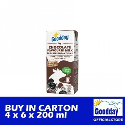 GOODDAY UHT Chocolate 200ml x 6 x 4